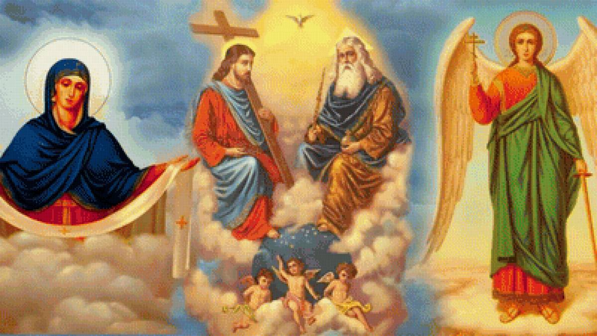 святые ангелы - икона - предпросмотр