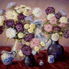 Схема вышивки «Астры»