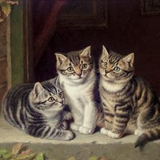 Схема вышивки «котики»