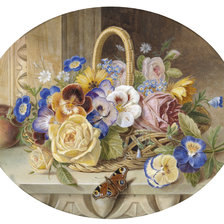 Схема вышивки «весенний букет»