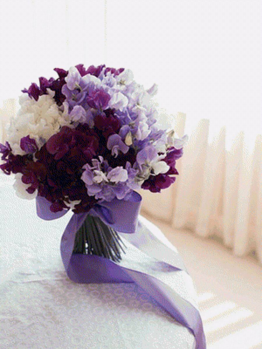 Фиолетовый букет - предпросмотр