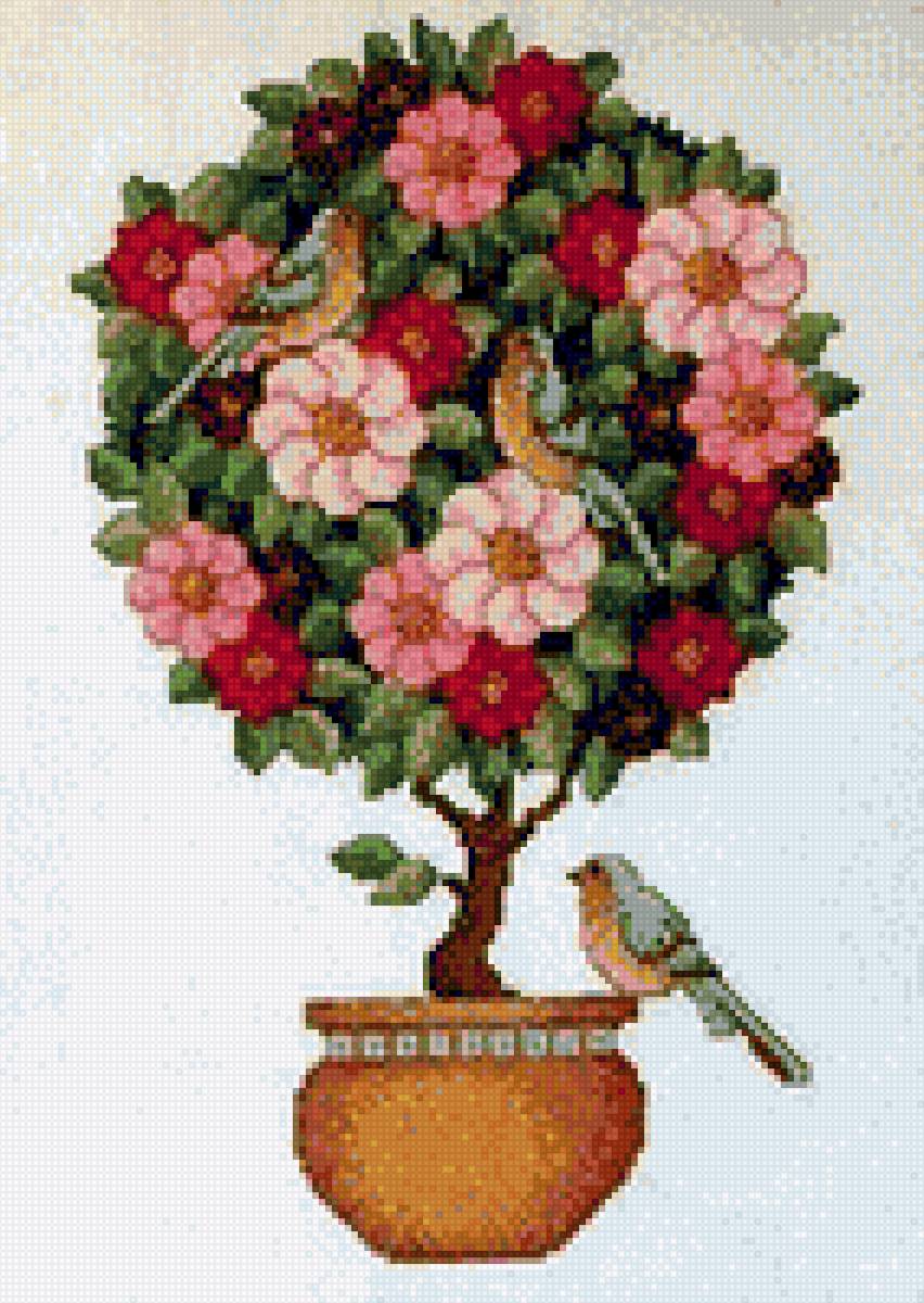 дерево счастья - цветы - предпросмотр