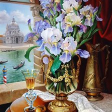 Схема вышивки «Венецианский букет»