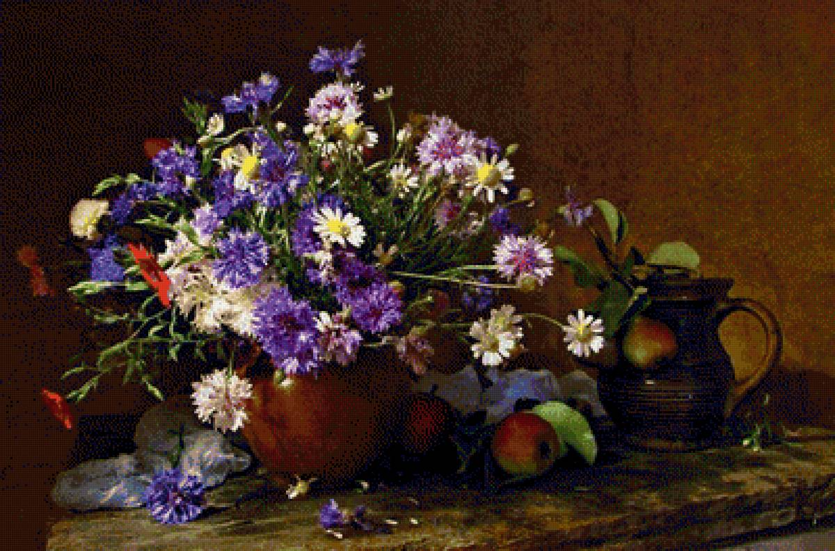 Васильки и ромашки - предпросмотр