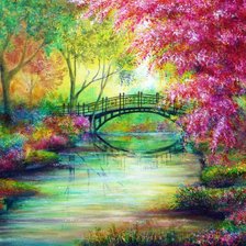 Схема вышивки «Пейзаж»