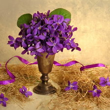 Схема вышивки «Фиалки»