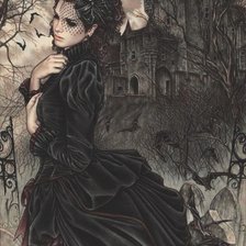 Схема вышивки «Девушка»