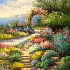 Схема вышивки «Пейзаж»