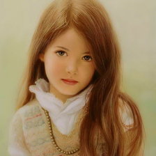 Схема вышивки «Девочка»