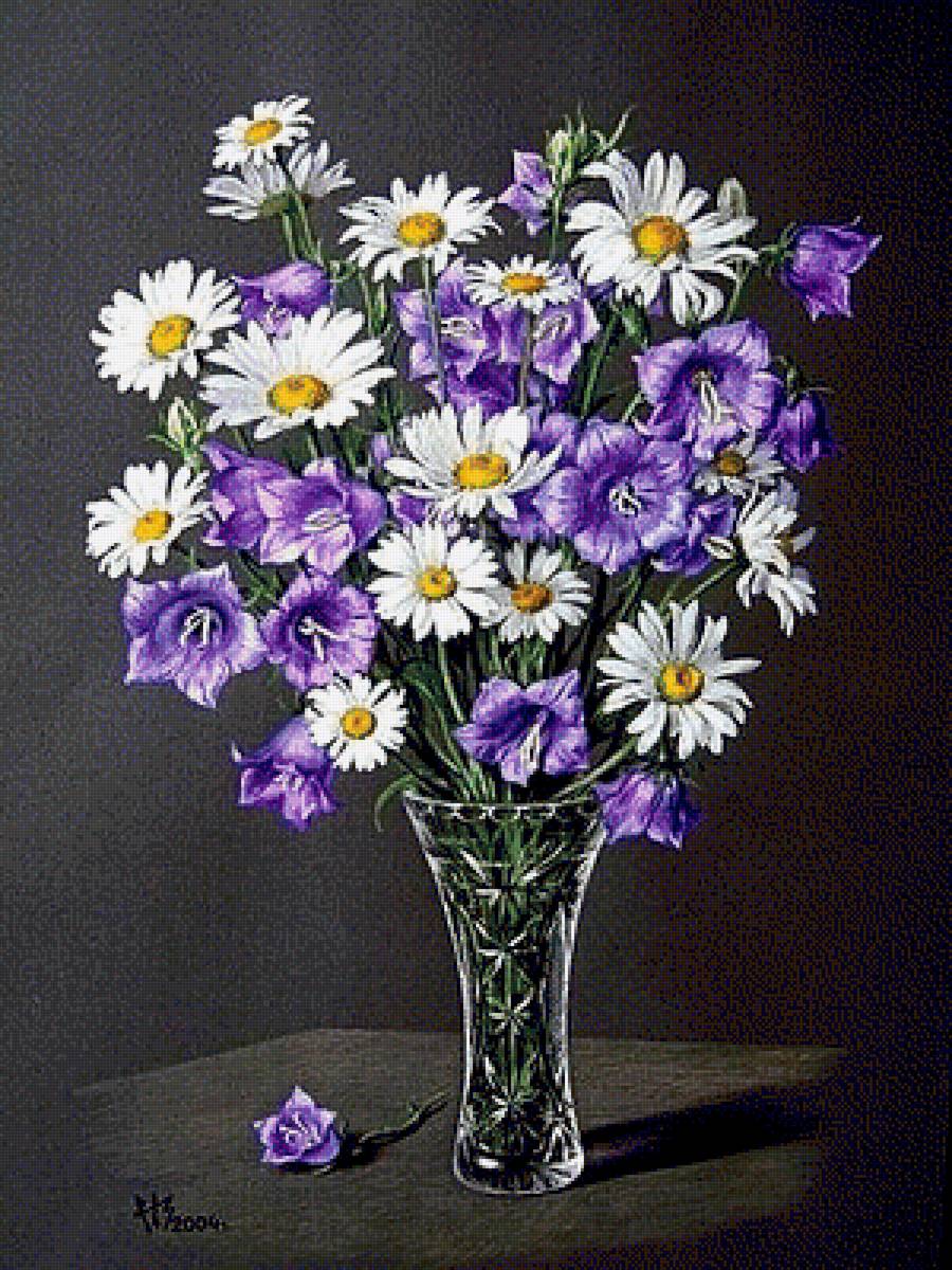 №1859995 - колокольчики, ромашки - предпросмотр