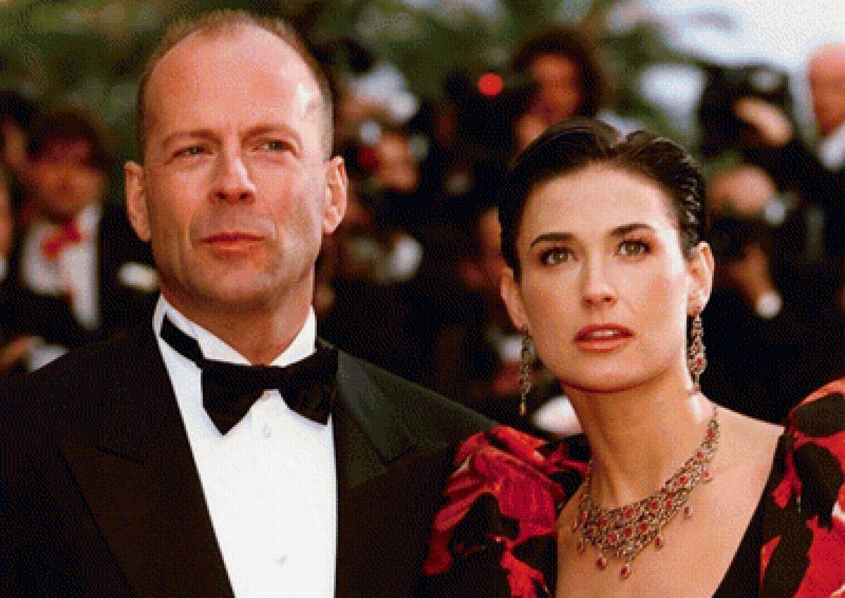 Брюс Уиллис и Деми Мур - актриса, знаменитость, актер - предпросмотр