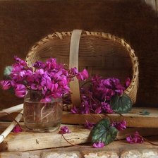 Схема вышивки «Любимые фиалки»