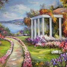 Схема вышивки «Пейзаж»