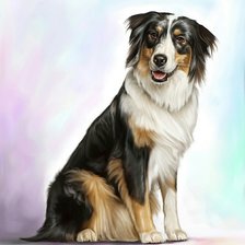 Схема вышивки «Собачка»