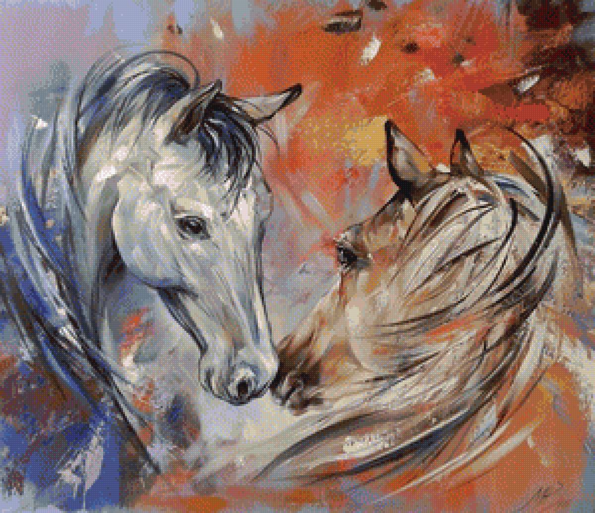 Пара лошадей - предпросмотр