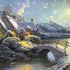 Схема вышивки «Зима»