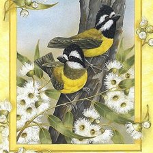 Схема вышивки «птицы»