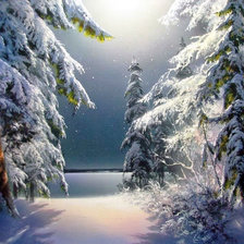 Схема вышивки «Суперлуние»