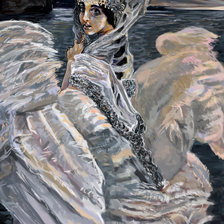 Схема вышивки «царевна-лебедь»