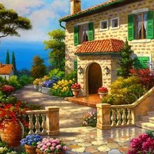 Схема вышивки «Пейзаж»