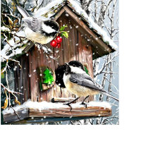 Схема вышивки «синицы»