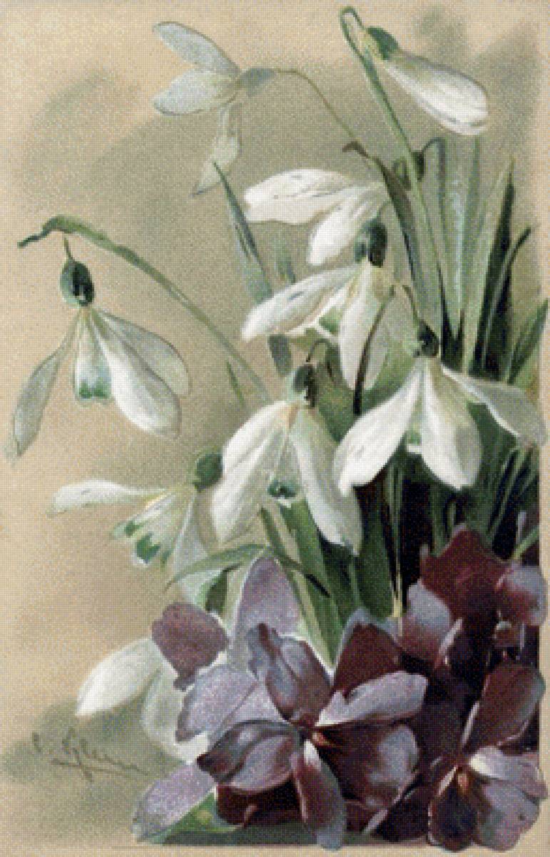 Весенние цветы - букет, цветы - предпросмотр