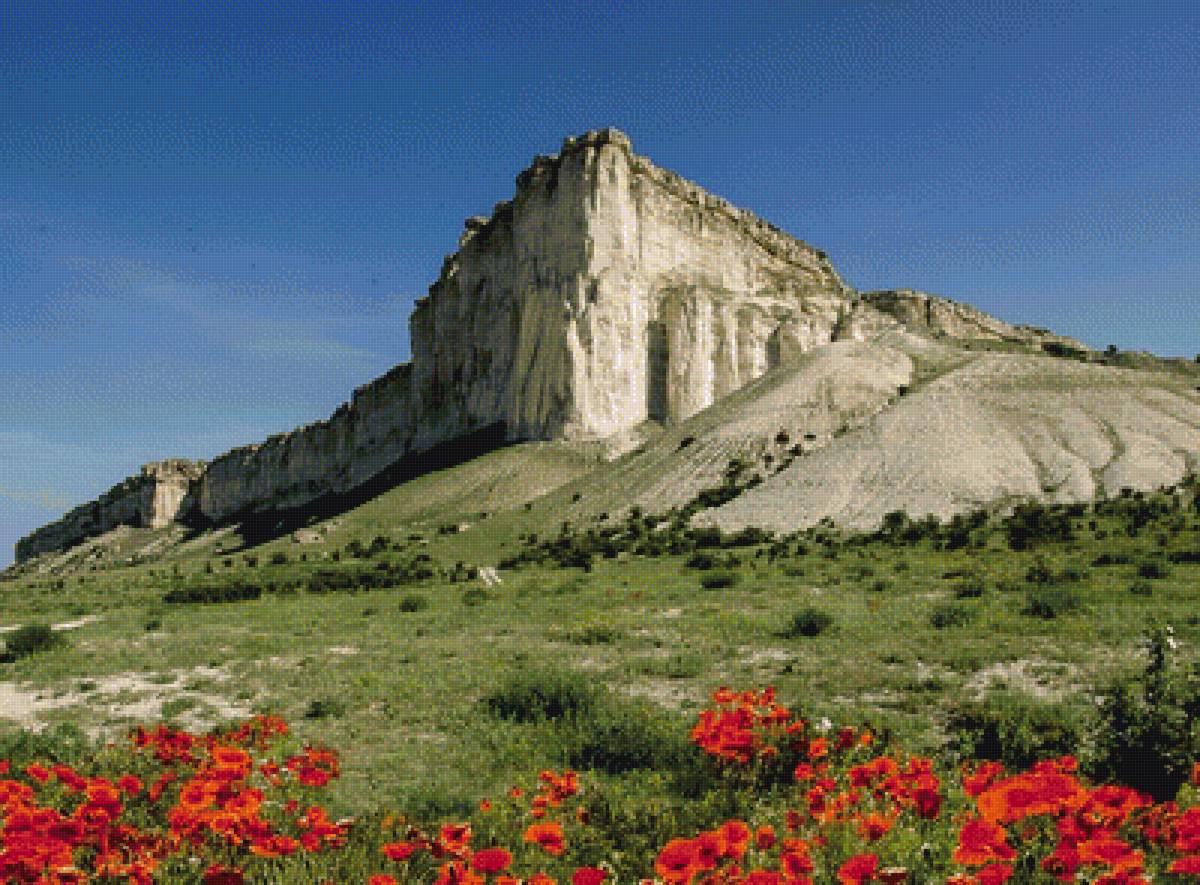 Белая скала (Ак-Кая). Серия "Достопримечательности Крыма" - предпросмотр