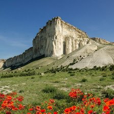 Схема вышивки «Белая скала (Ак-Кая). Серия "Достопримечательности Крыма"»