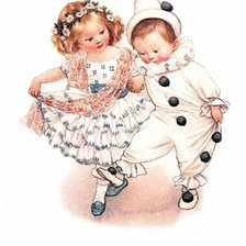 Схема вышивки «Детки в костюмчиках»