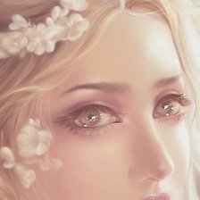 Схема вышивки «Девушка»