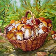 Схема вышивки «ГРИБЫ»