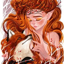 Схема вышивки «Fox»