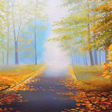 Схема вышивки «пейзаж»