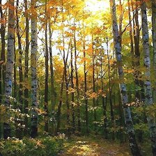 Схема вышивки «пейзаж»