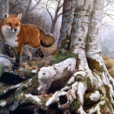 Схема вышивки «Лиса»