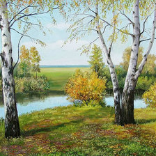 Схема вышивки «Пейзаж»