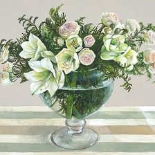 Схема вышивки «Фуджико белый морозник»