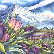 Схема вышивки «акварель»