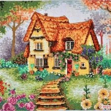 Схема вышивки «Сказочный домик»