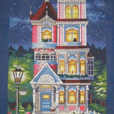 Схема вышивки «ведьмин домик»