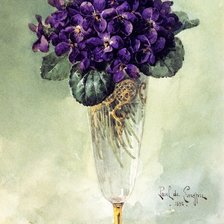 Схема вышивки «Фиалки»