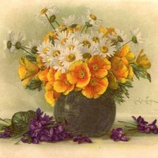 Схема вышивки «Весенний букет»