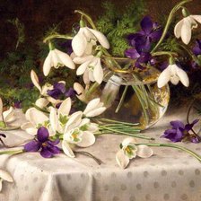 Схема вышивки «Весенние цветы»