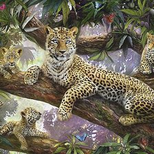 Схема вышивки «грациозное семейство»