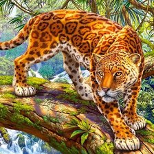 Схема вышивки «ягуар»