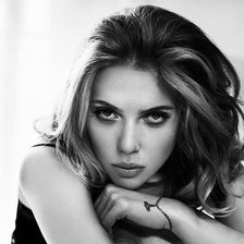 Схема вышивки «скарлетт йоханссон (черно-белый вариант)»