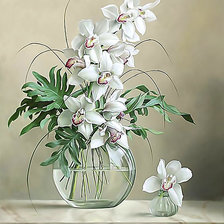 Схема вышивки «Серия "Букет". Орхидеи»