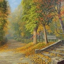 Схема вышивки «пейзаж»