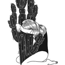 Схема вышивки «кактус»