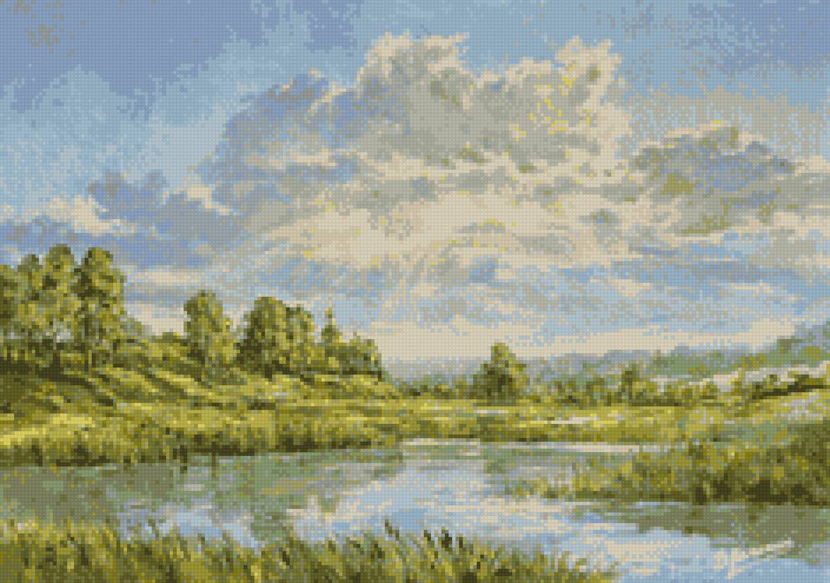 теплый день - пейзаж - предпросмотр